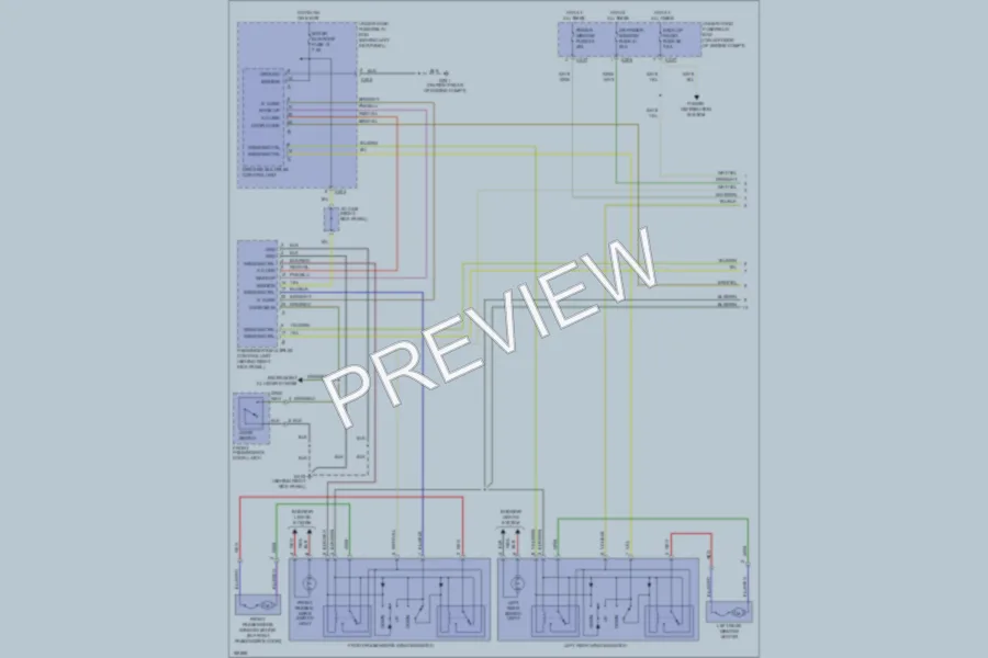 2004 Acura 35RL Power Windows wiring diagram preview