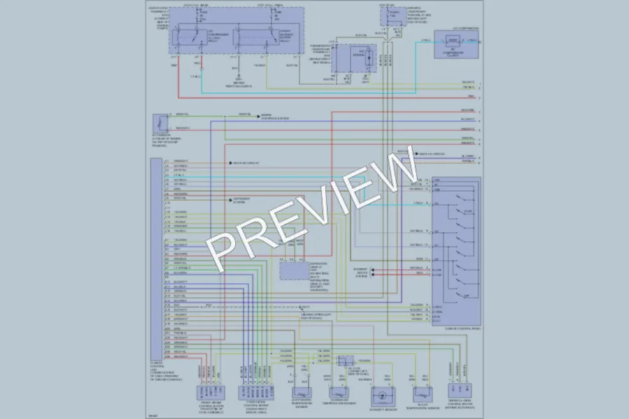 2004 Acura MDX Air Conditioning wiring diagram preview