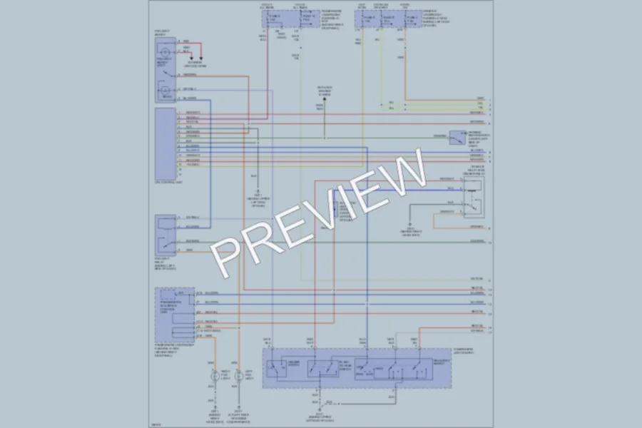 2004 Acura MDX Headlights wiring diagram preview