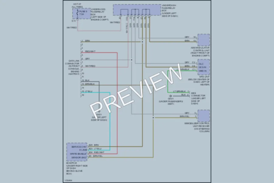 2004 Acura RSX Computer Data Lines wiring diagram preview