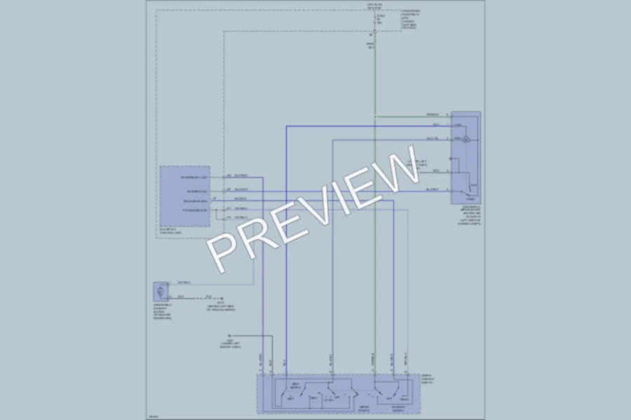 2004 Acura RSX Wiper Washer wiring diagram preview