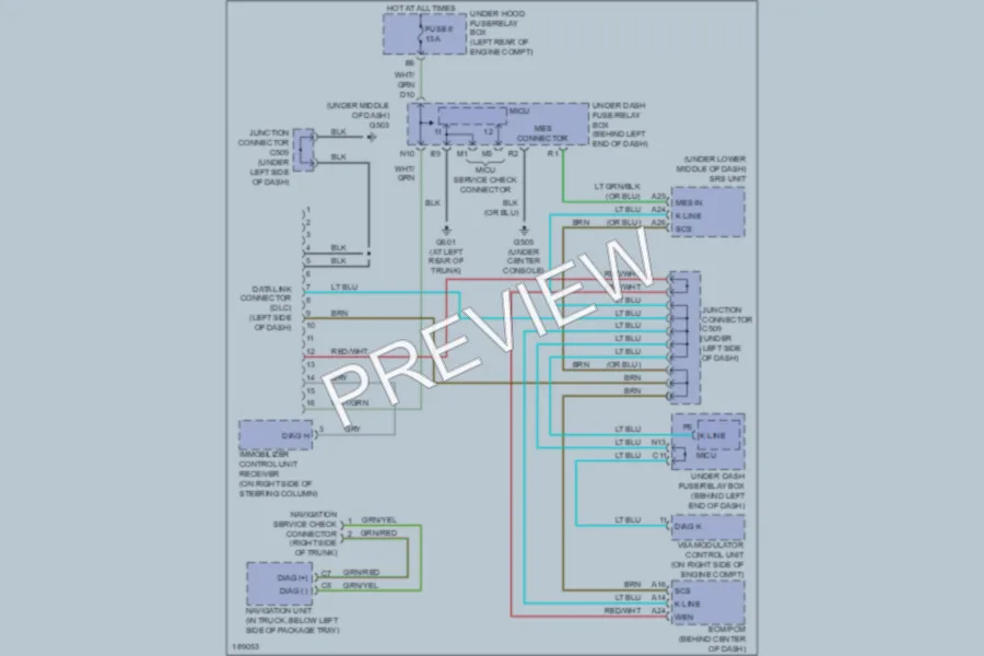2004 Acura TL Computer Data Lines wiring diagram preview