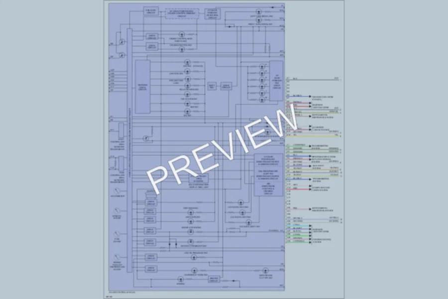 2004 Acura TL Instrument Cluster wiring diagram preview