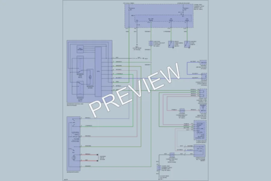 2004 Acura TL Power Top Sunroof wiring diagram preview