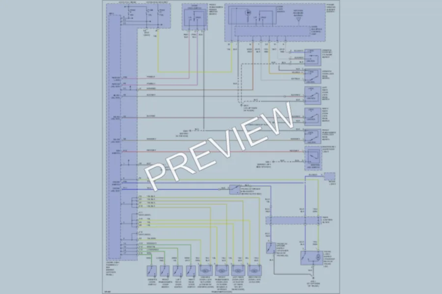 2004 Acura TSX Power Door Locks wiring diagram preview