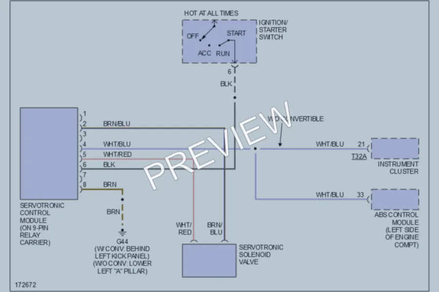 2004 Audi A4 Electronic Power Steering wiring diagram preview