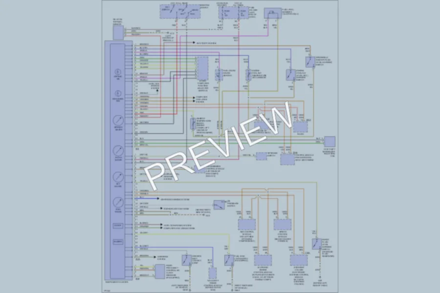 2004 Audi A4 Instrument Cluster wiring diagram preview