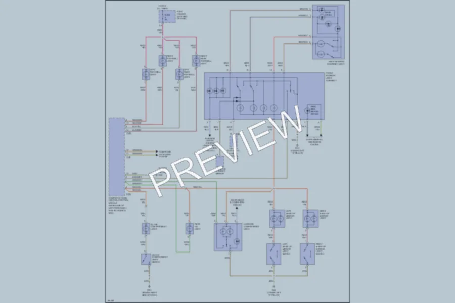 2004 Audi A4 Interior Lights wiring diagram preview