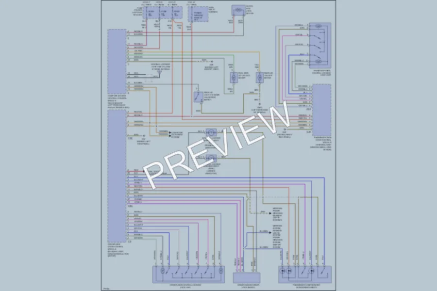 2004 Audi A4 Power Door Locks wiring diagram preview