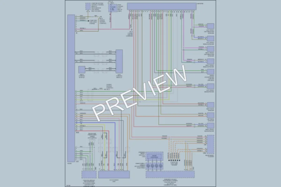 2004 Audi A4 Radio wiring diagram preview