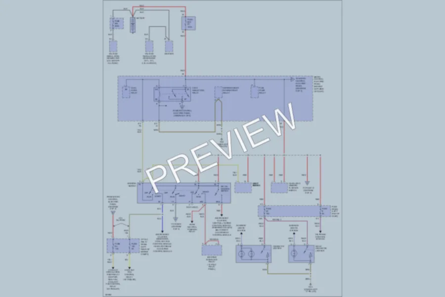 2004 Audi A6 Power Distribution wiring diagram preview