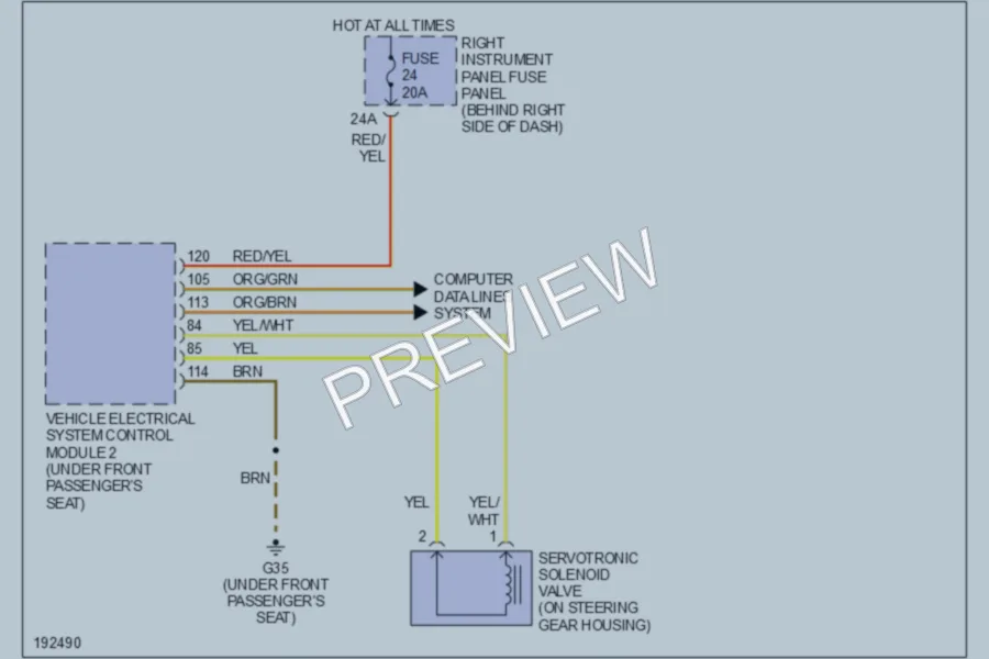 2004 Audi A8L Electronic Power Steering wiring diagram preview