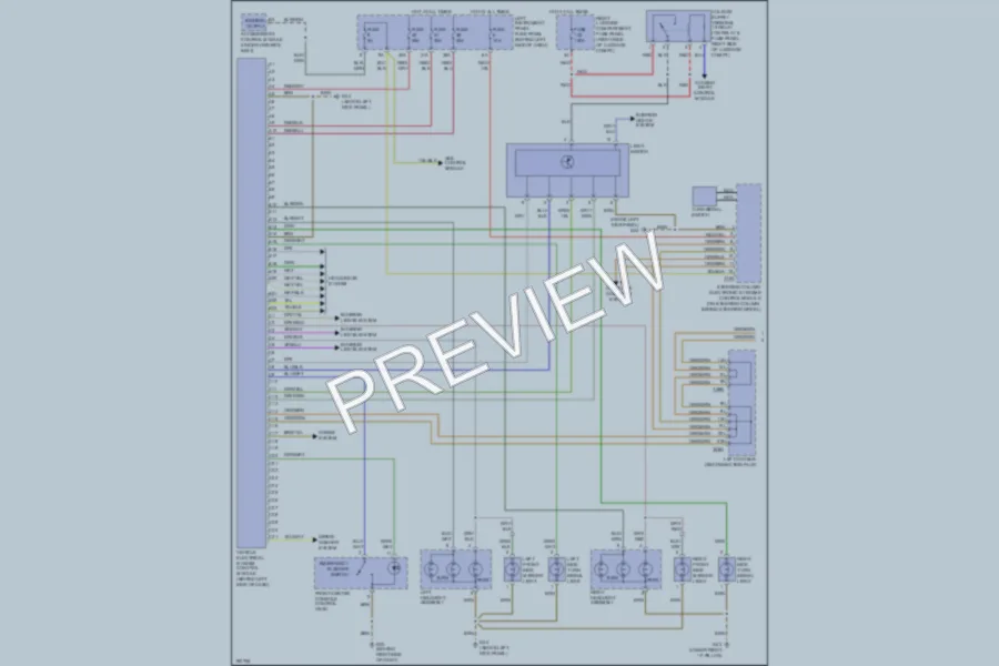 2004 Audi A8L Exterior Lights wiring diagram preview