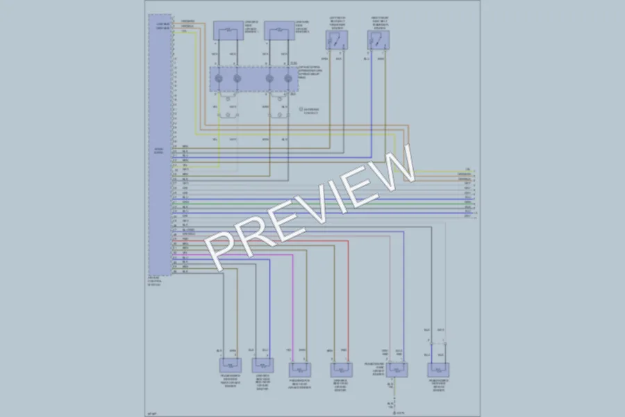 2004 Audi A8L Supplemental Restraints wiring diagram preview