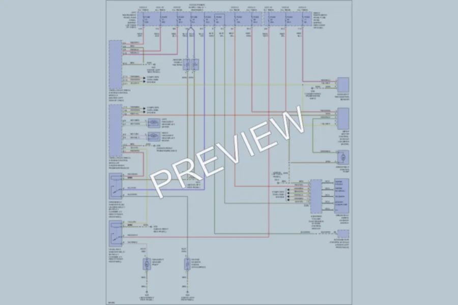 2004 Audi A8L Wiper Washer wiring diagram preview