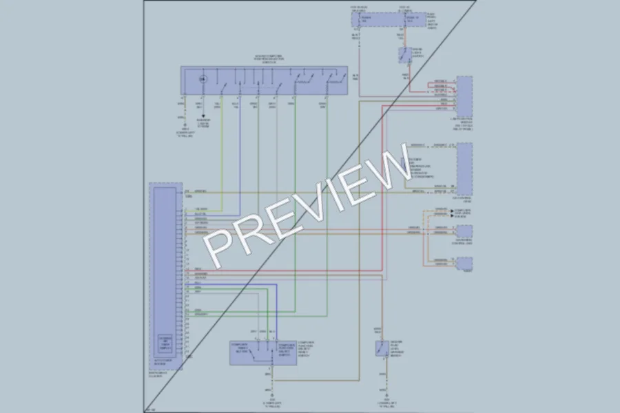 2004 Audi AllroadQuattro Instrument Cluster wiring diagram preview