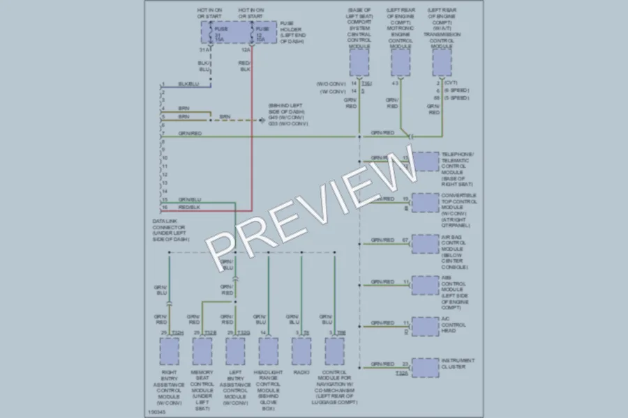 2004 Audi S4 Computer Data Lines wiring diagram preview