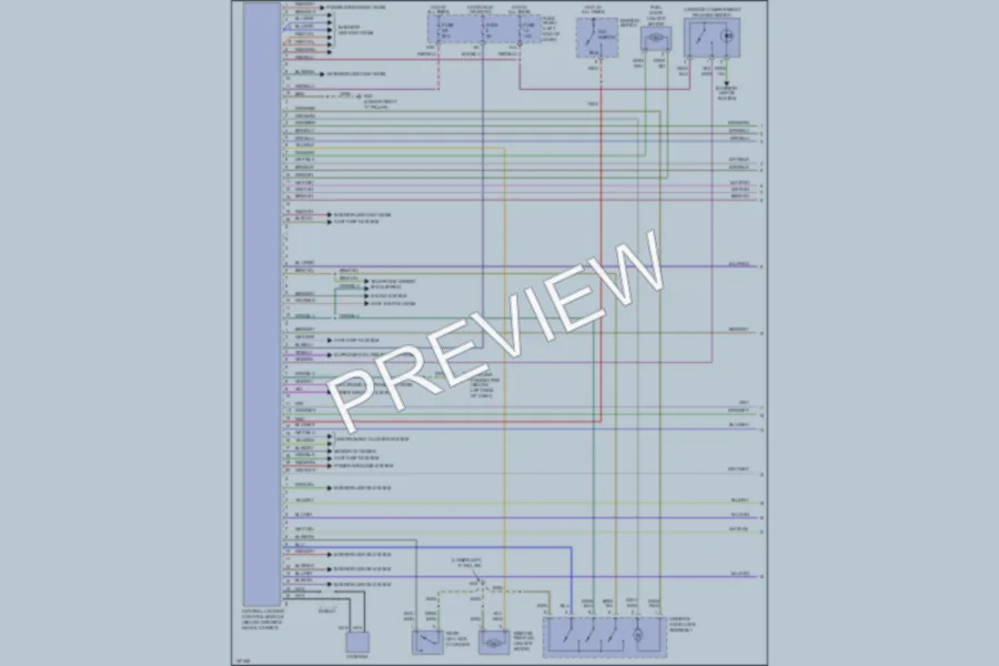 2004 Audi TT Power Door Locks wiring diagram preview