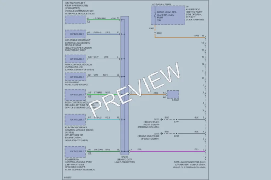 2004 Buick Century Computer Data Lines wiring diagram preview