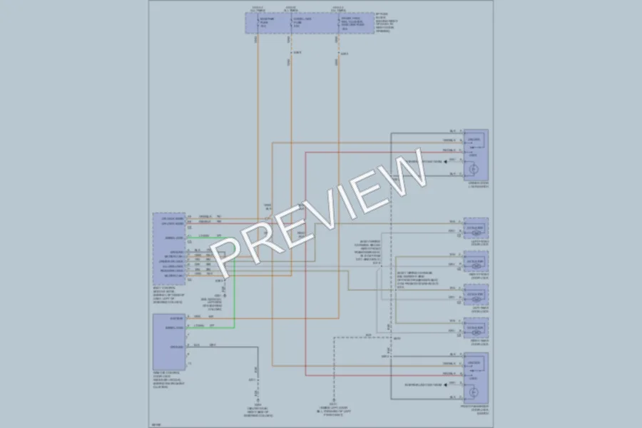 2004 Buick Century Power Door Locks wiring diagram preview