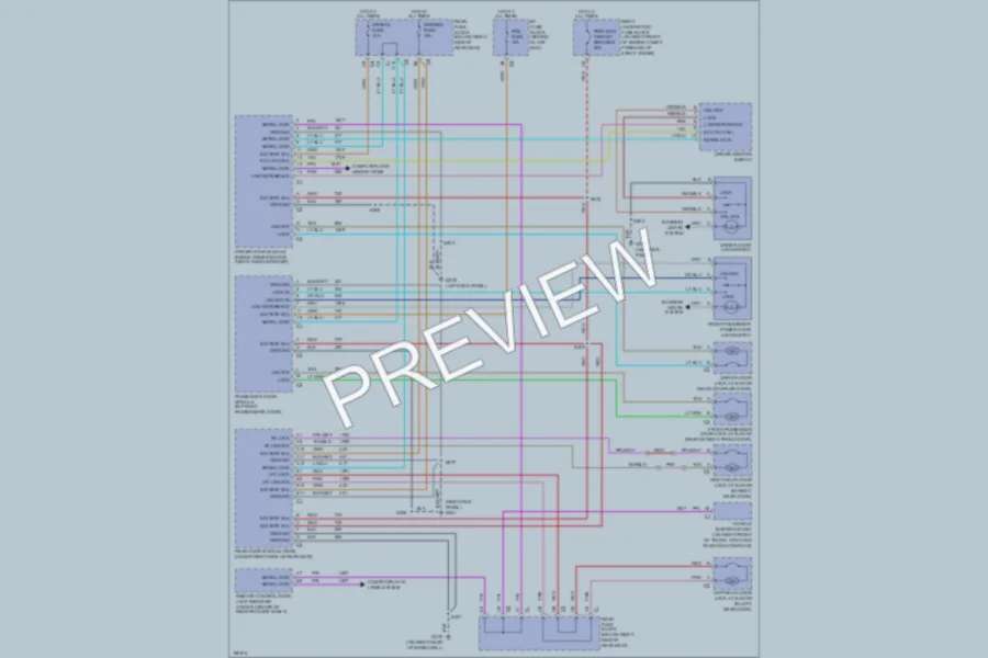 2004 Buick ParkAvenue Power Door Locks wiring diagram preview