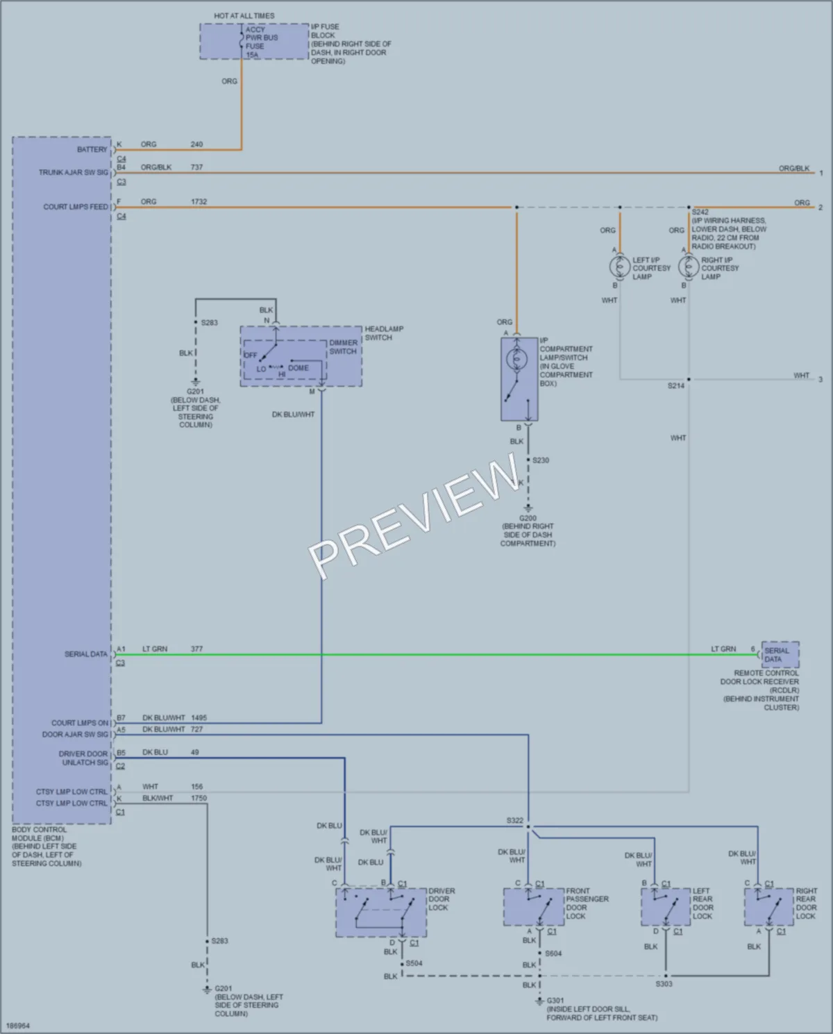 2004 Buick Regal Interior Lights wiring diagram preview