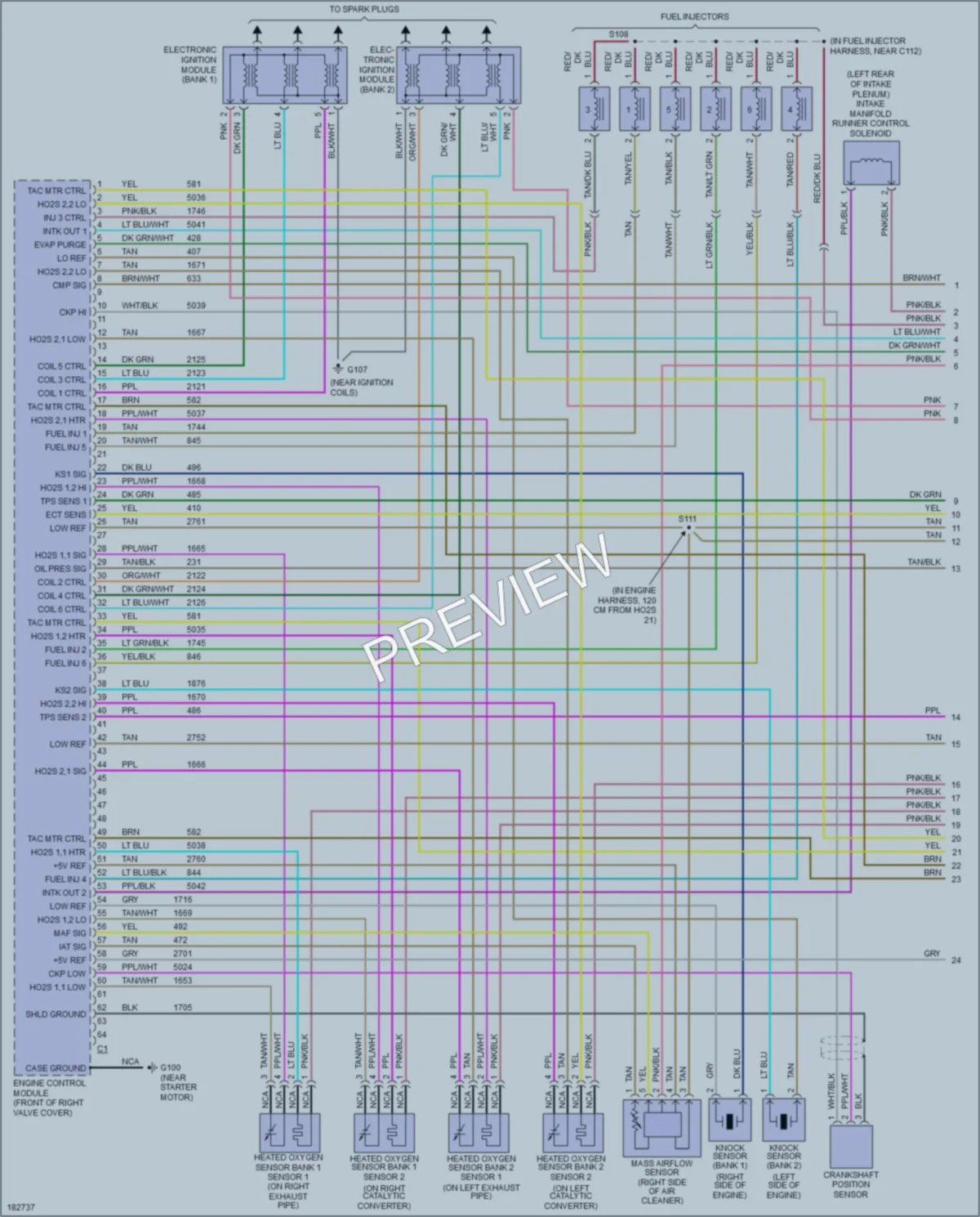 2004 Cadillac CTS Engine Performance wiring diagram preview
