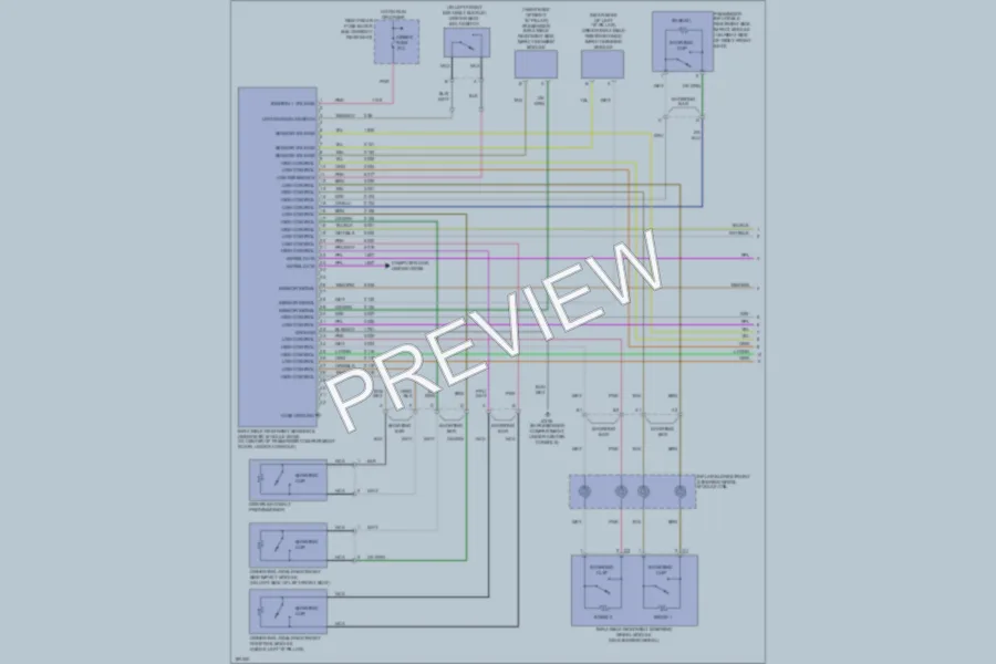 2004 Cadillac CTSV Supplemental Restraints wiring diagram preview