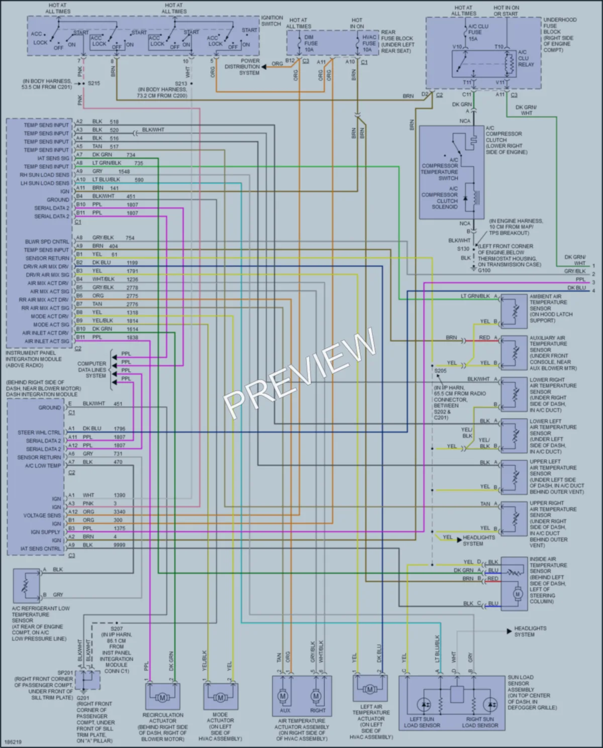 2004 Cadillac DeVille Air Conditioning wiring diagram preview