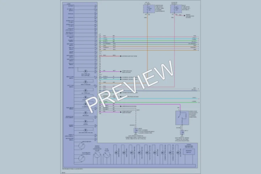 2004 Cadillac DeVille Instrument Cluster wiring diagram preview