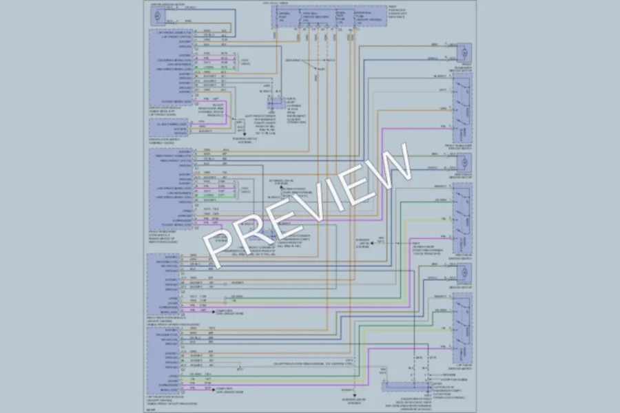 2004 Cadillac DeVille Power Windows wiring diagram preview