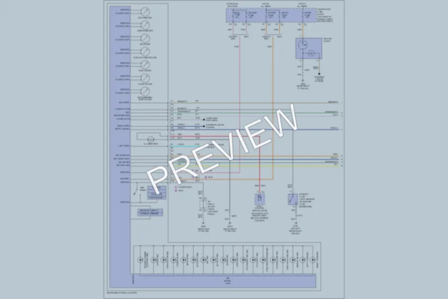 2004 Cadillac Escalade Instrument Cluster wiring diagram preview