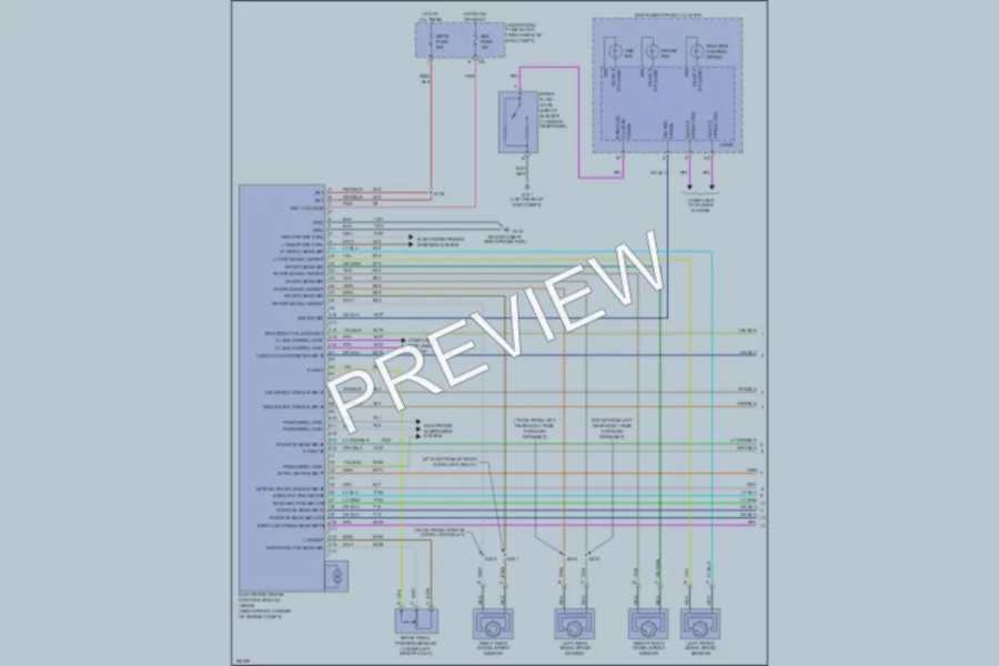 2004 Cadillac SRX Anti Lock Brakes wiring diagram preview