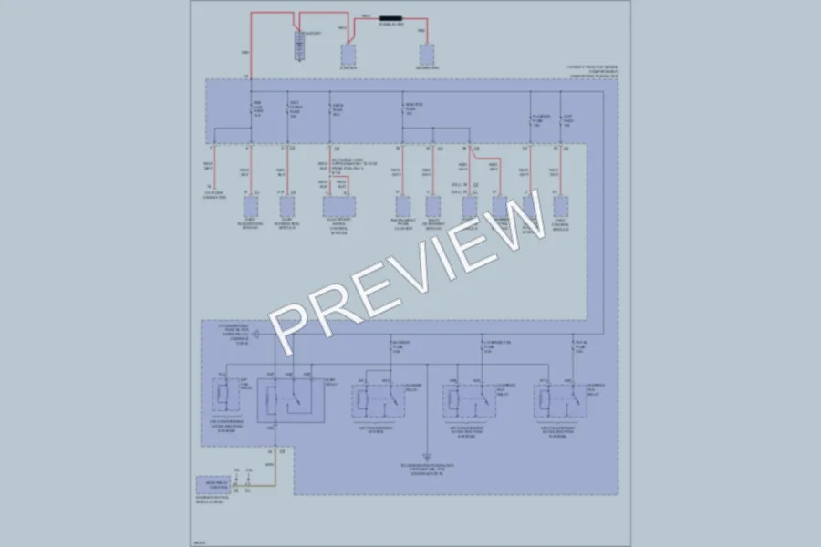 2004 Cadillac SRX Power Distribution wiring diagram preview