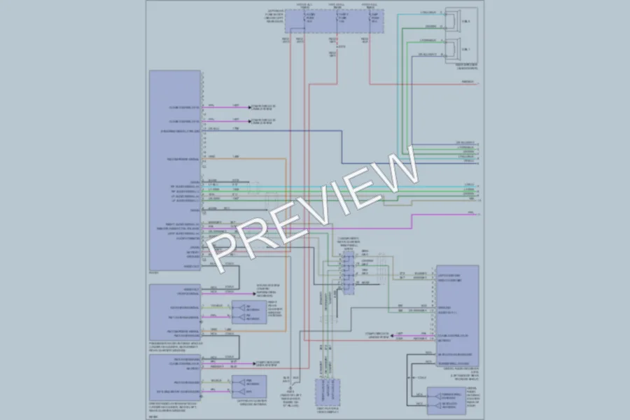 2004 Cadillac SRX Radio wiring diagram preview
