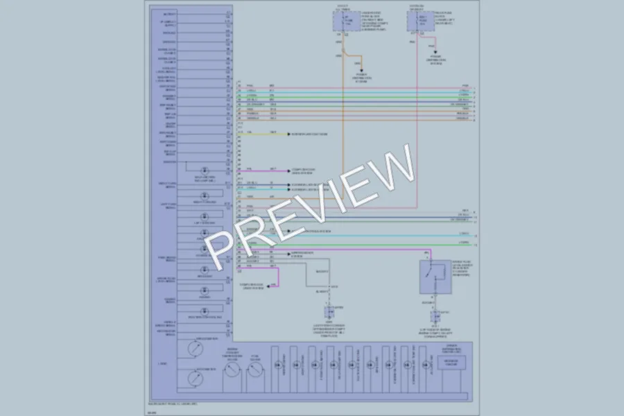 2004 Cadillac Seville Instrument Cluster wiring diagram preview