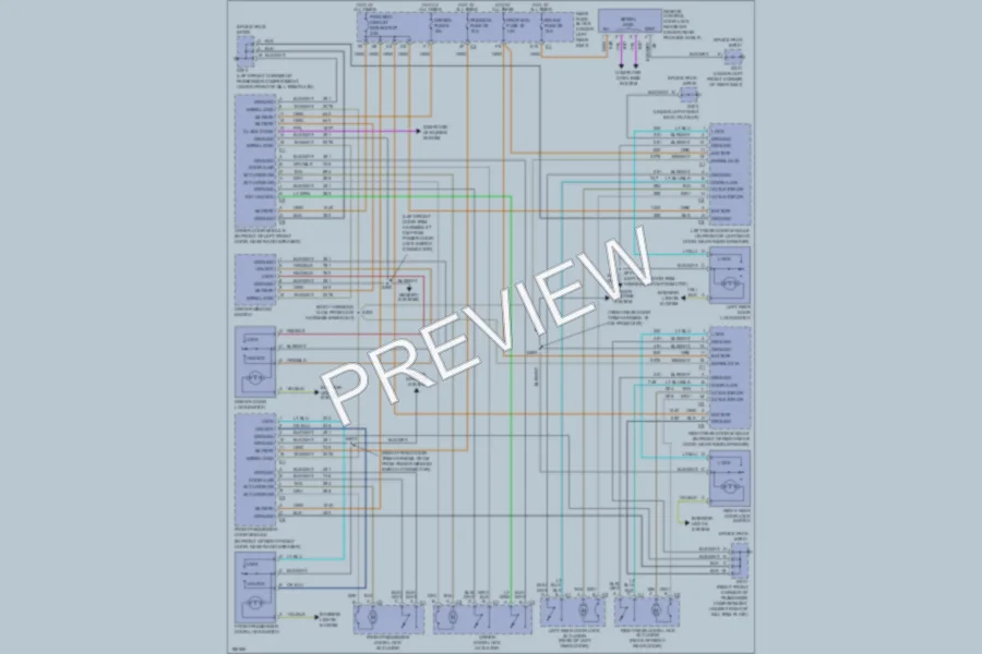 2004 Cadillac Seville Power Door Locks wiring diagram preview