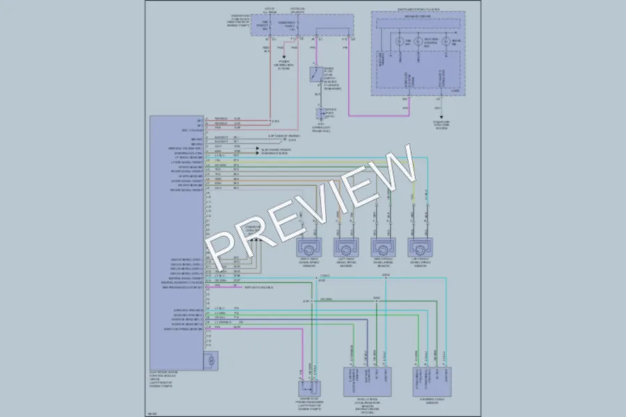 2004 Cadillac XLR Anti Lock Brakes wiring diagram preview