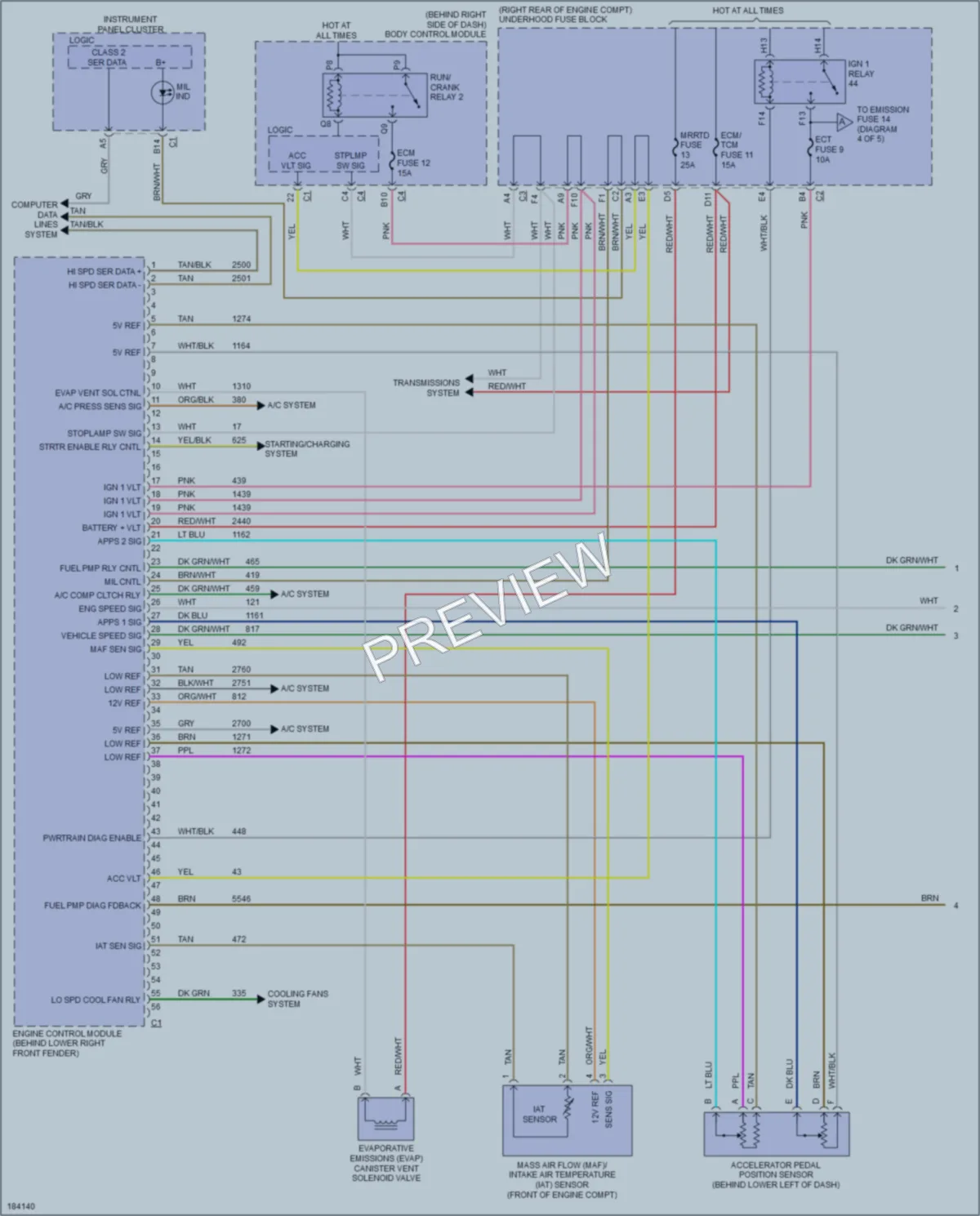 2004 Cadillac XLR Engine Performance wiring diagram preview