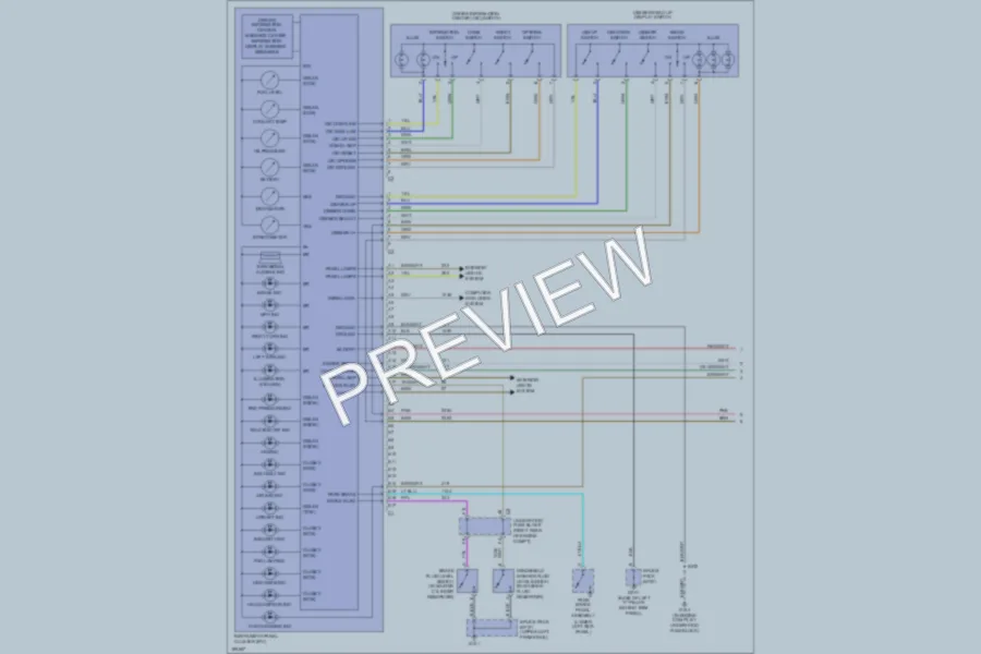 2004 Cadillac XLR Instrument Cluster wiring diagram preview