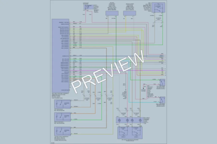 2004 Cadillac XLR Supplemental Restraints wiring diagram preview