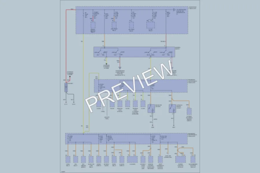2004 Chevrolet Aveo Power Distribution wiring diagram preview