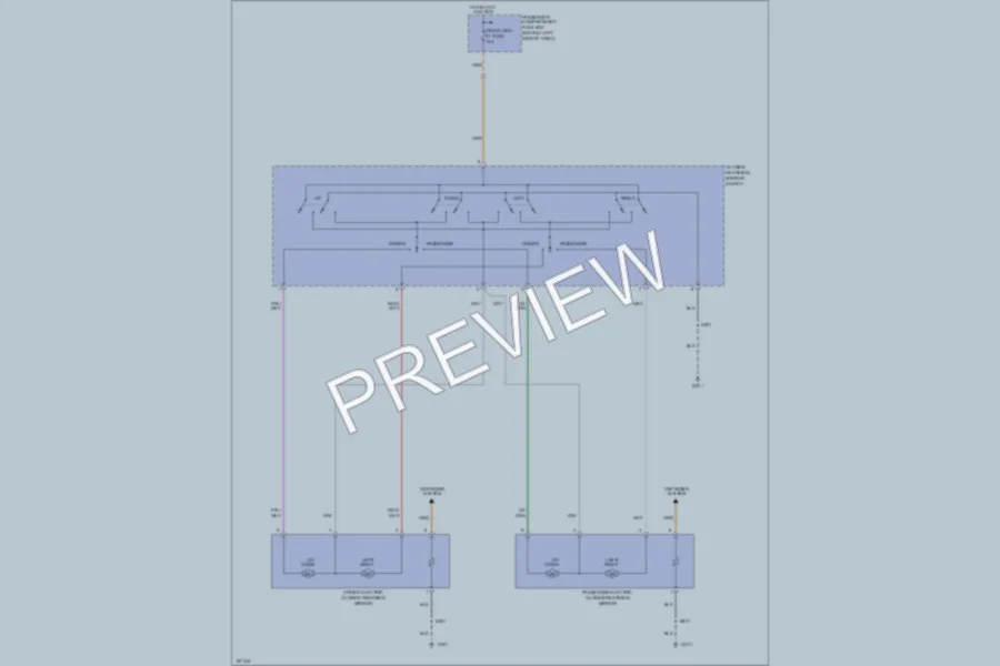 2004 Chevrolet Aveo Power Mirrors wiring diagram preview