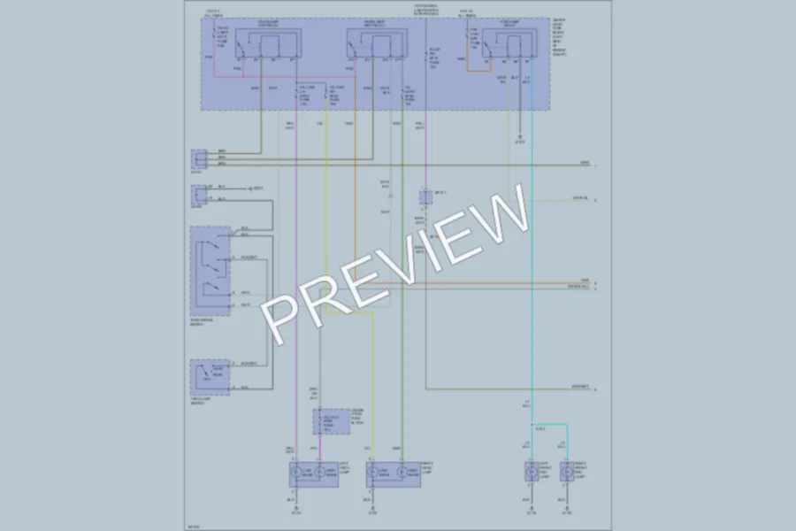 2004 Chevrolet Aveo5 Headlights wiring diagram preview