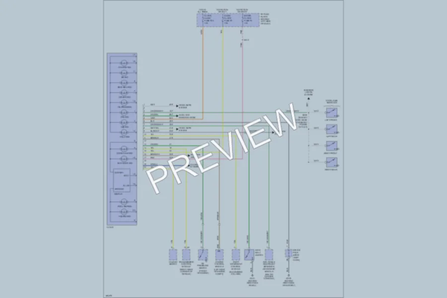 2004 Chevrolet Aveo5 Instrument Cluster wiring diagram preview