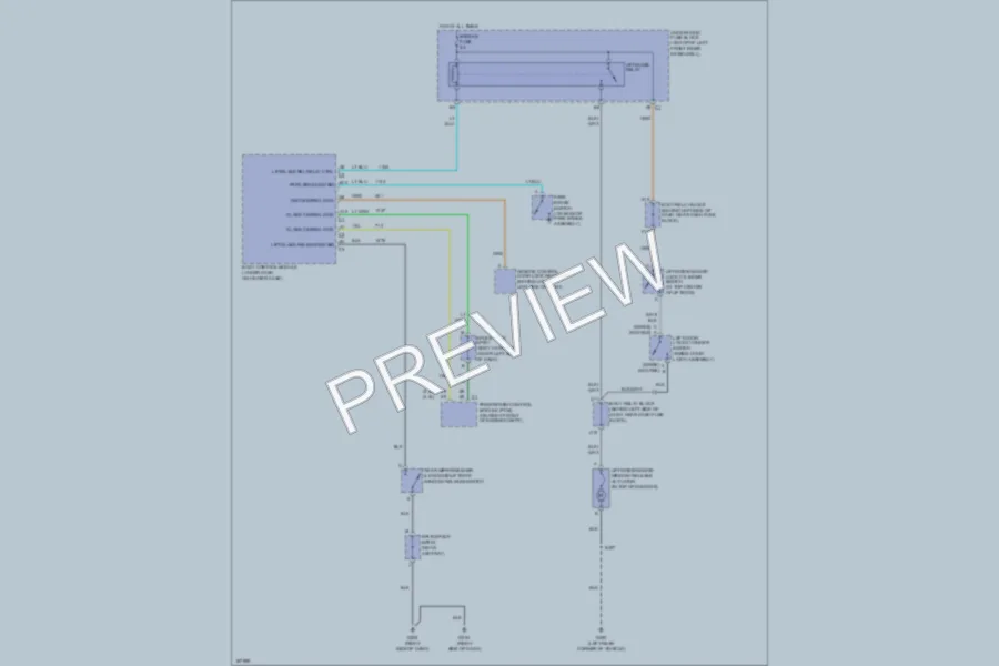 2004 Chevrolet Blazer Trunk Tailgate Fuel Door wiring diagram preview