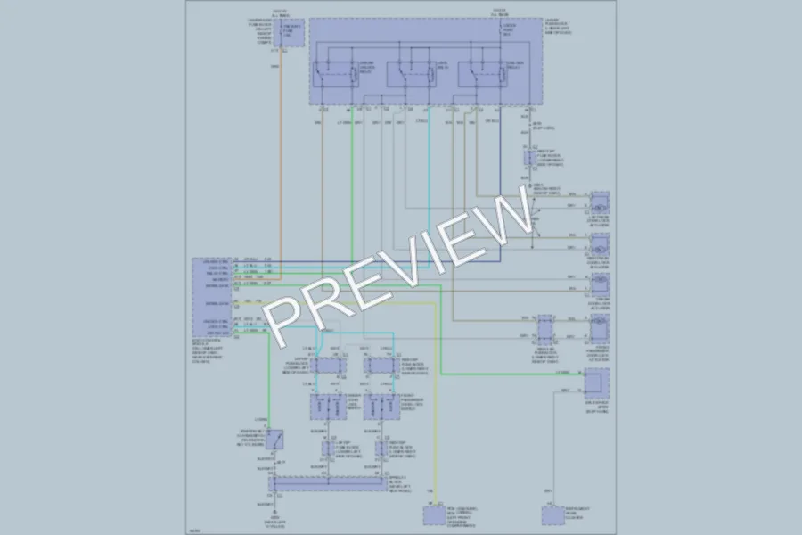 2004 Chevrolet 2500 Power Door Locks wiring diagram preview