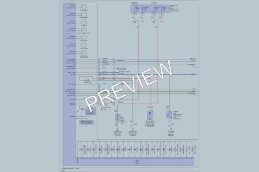 2004 Chevrolet 2500 Hd Instrument Cluster wiring diagram preview