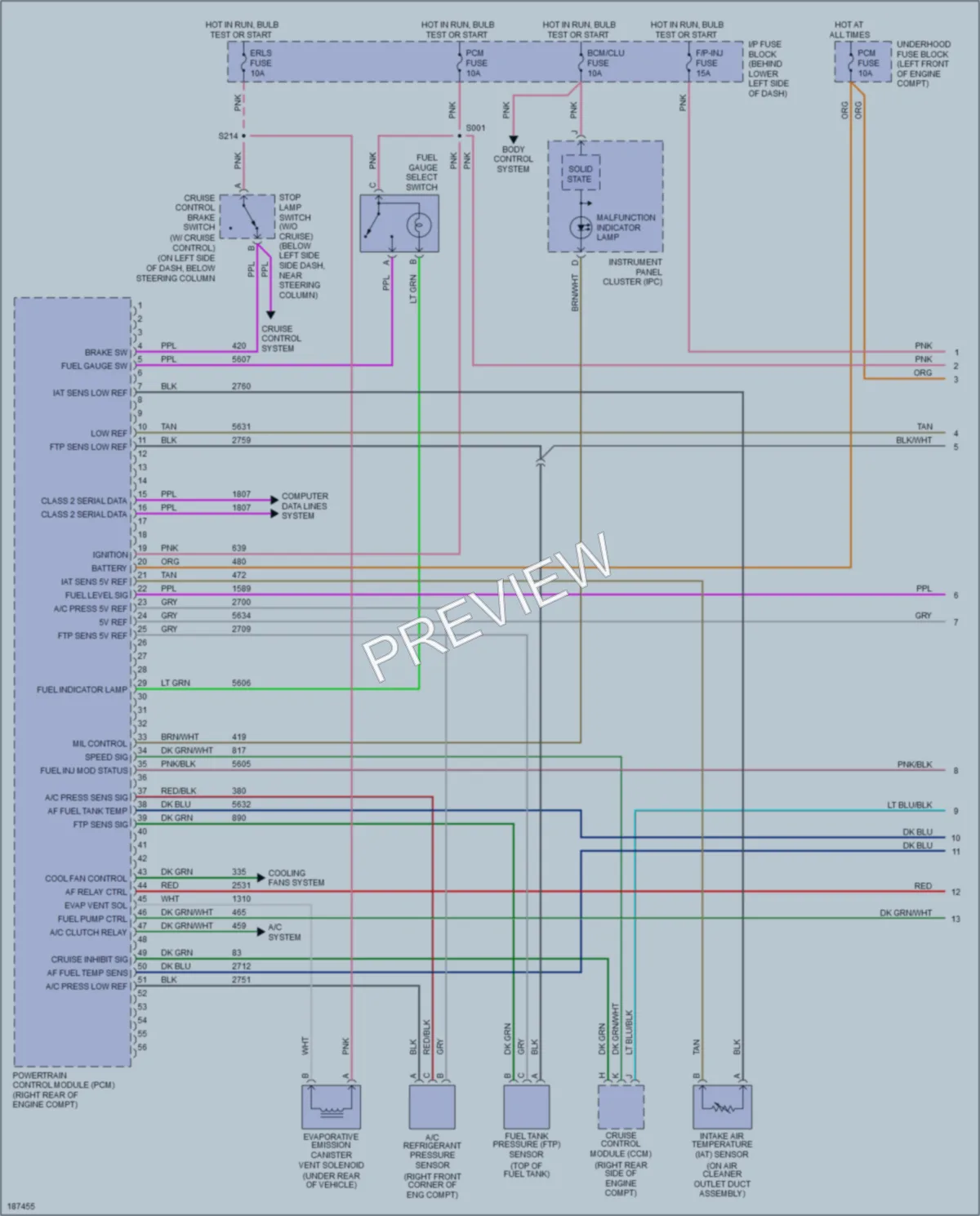 2004 Chevrolet Cavalier Engine Performance wiring diagram preview