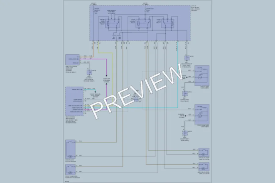 2004 Chevrolet Classic Power Door Locks wiring diagram preview